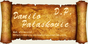 Danilo Palasković vizit kartica